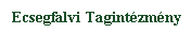Szvegdoboz: Ecsegfalvi Tagintzmny